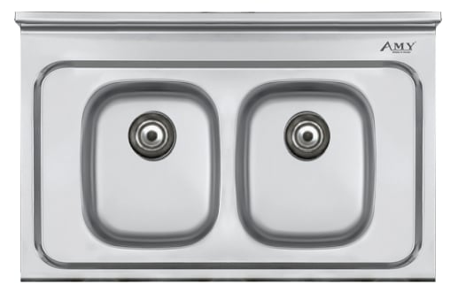 Chậu rửa 2 hố cân có gờ trên AM 900 LD